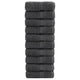 Vidaxl Gäste Wipes Solund 10 PCs 600 g m² 30 x 50 cm Anthrazit