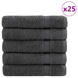 Vidaxl Badetücher Solund 25 St 600 g m² 100 x 1550 cm Anthrazit - afbeelding 1
