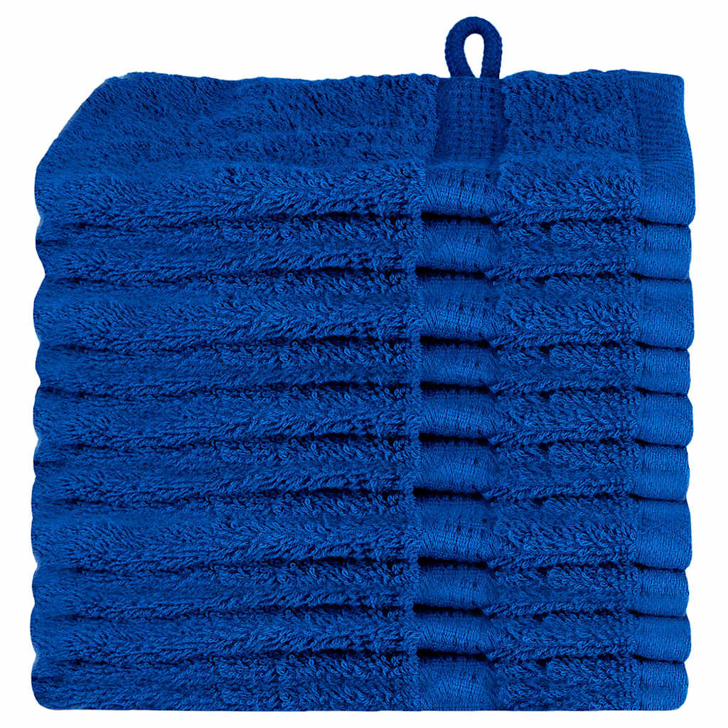 VidaXL Gästehandtuch einfarbig blau 550 g/qm