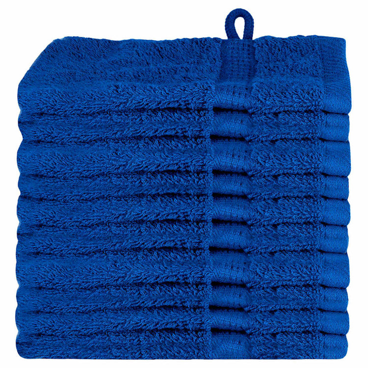 VidaXL Gästehandtuch einfarbig blau 550 g/qm