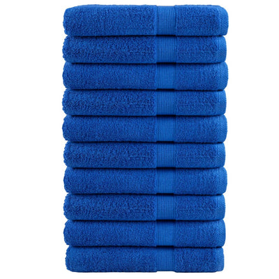 Vidaxl Sauna -Tücher Solund 10 Stcs 600 g m² 80x200 cm Blau