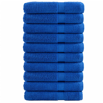 Vidaxl -Handtücher Solund 10 Stcs 600 g m² 100x200 cm Blau