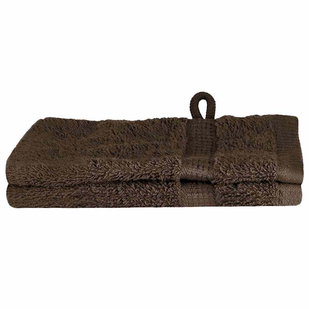 Vidaxxl Gästehandtuch einfarbig braun 550 g/qm