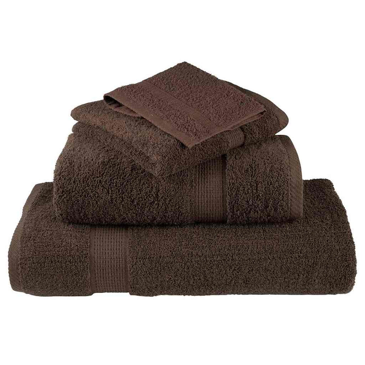 Vidaxxl Gästehandtuch einfarbig braun 550 g/qm