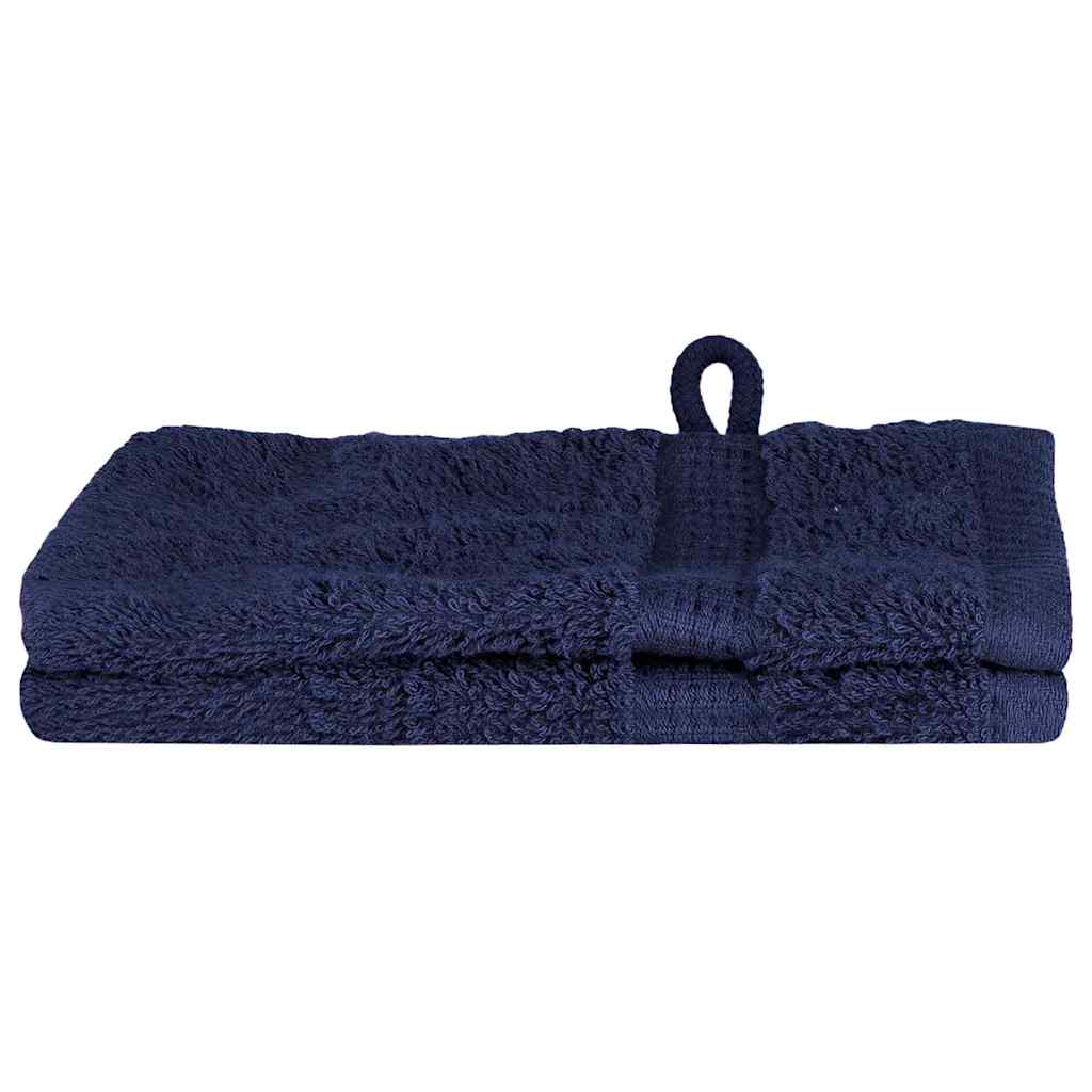 VidaXL Gästehandtuch einfarbig marineblau 550 g/m²