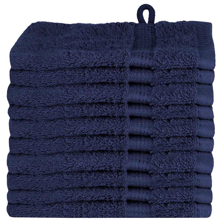 VidaXL Gästehandtuch einfarbig marineblau 550 g/m²
