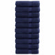 Vidaxl -Handtücher Solund 10 Stk 600 g m² 50 x 100 cm Marineblau