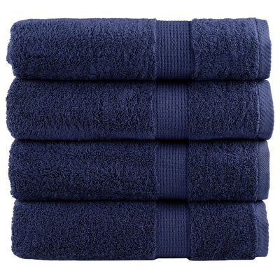 Vidaxl Badetücher Solund 4 Stcs 600 g m² 100x150 cm Marineblau