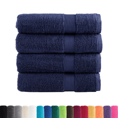 Vidaxl Badetücher Solund 4 Stcs 600 g m² 100x150 cm Marineblau