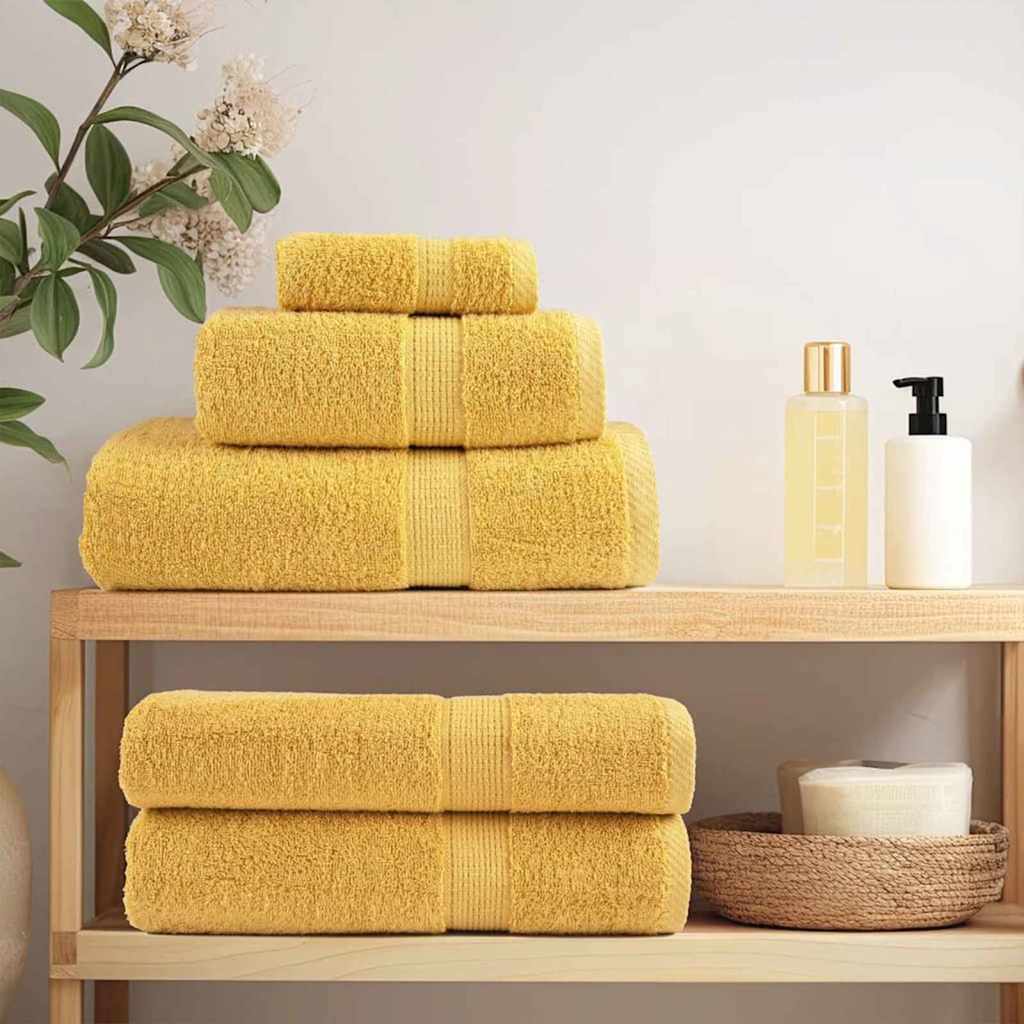 VidaXL Gästehandtuch Gold 550 g/m²