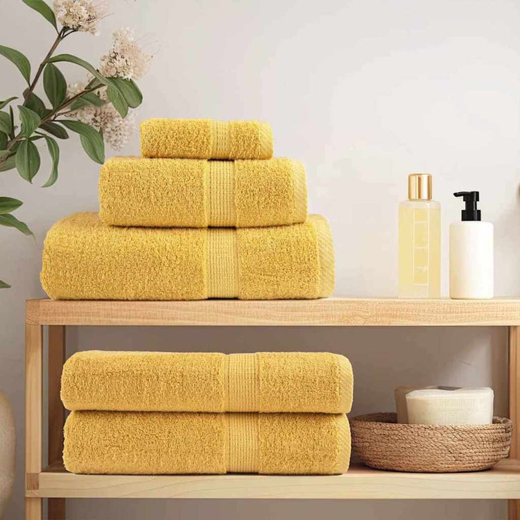 VidaXL Gästehandtuch Gold 550 g/m²