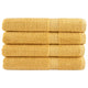 Vidaxl Sauna -Tücher Solund 4 PCs 600 g m² 80x200 cm Goldfarbe