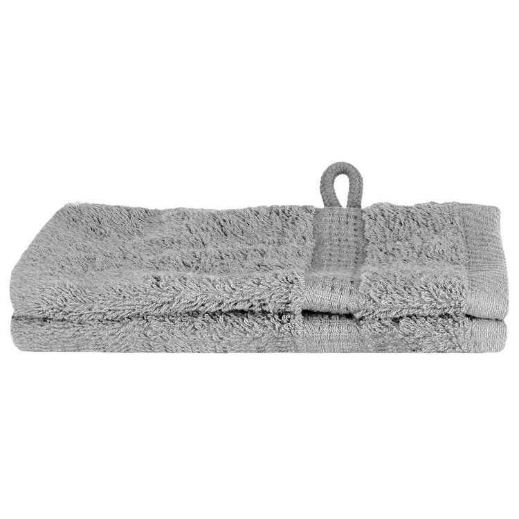 VidaXL Gästehandtuch einfarbig grau 550 g/qm