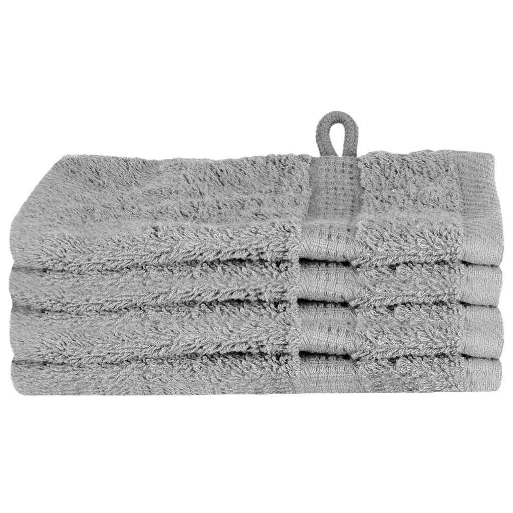 VidaXL Gästehandtuch einfarbig grau 550 g/qm