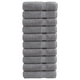 Vidaxl -Handtücher Solund 10 Stk 600 g m² 50 x 100 cm Grau