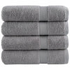 Vidaxl Badetücher Solund 4 Stcs 600 g m² 100x150 cm grau