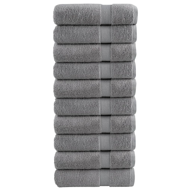 Vidaxl Badetücher Solund 10 Stcs 600 g m² 100x150 cm Grau