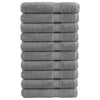 Vidaxl -Handtücher Solund 10 Stk 600 g m² 100x200 cm Grau