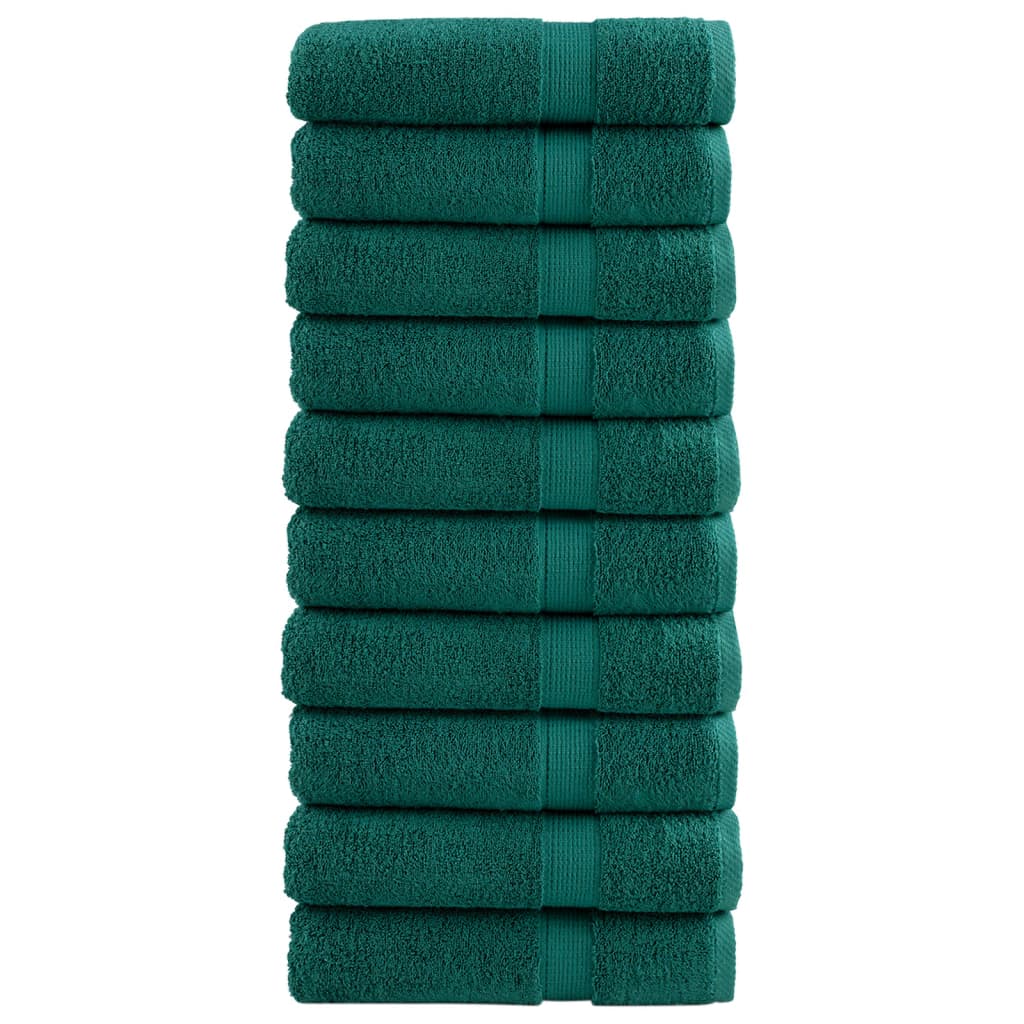 Vidaxl Badetücher Solund 10 St 600 g m² 70 x 140 cm Grün