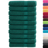 Vidaxl -Handtücher Solund 10 ST 600 g m² 100x200 cm Grün - afbeelding 2