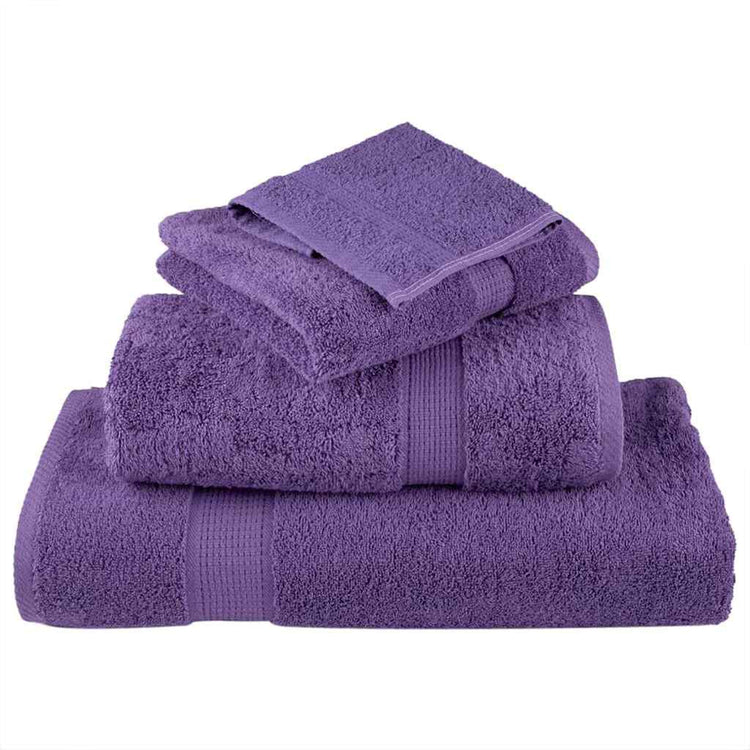 VidaXL Gästehandtuch einfarbig lila 550 g/m²