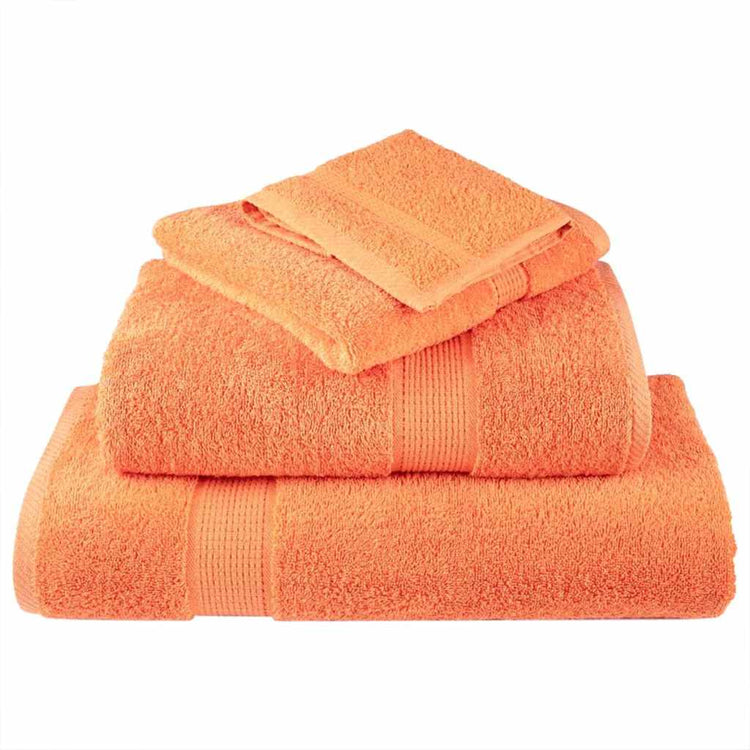 VidaXL Gästehandtuch einfarbig orange 550 g/m²