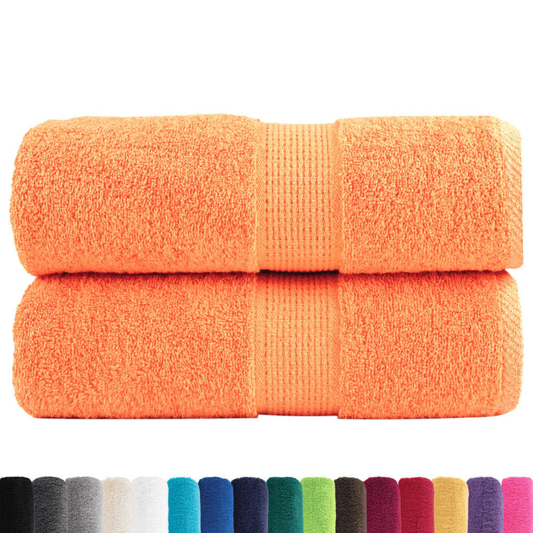 Vidaxl Gäste Wipes Solund 2 PCs 600 g m² 30 x 30 cm Orange