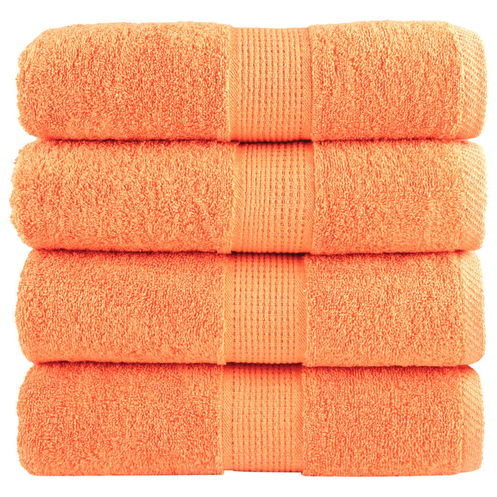 Vidaxl Gäste Wipes Solund 4 ST 600 g m² 30 x 30 cm Orange