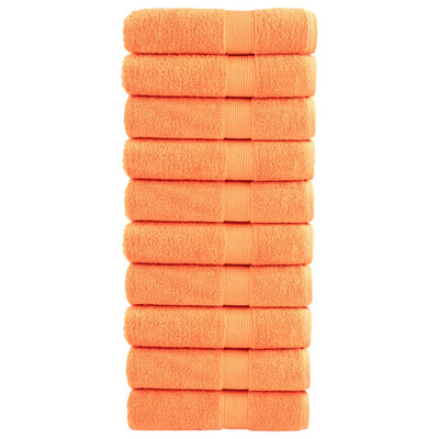 Vidaxl Badetücher Solund 10 ST 600 g m² 70 x 140 cm Orange