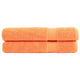 Vidaxl -Handtücher Solund 2 PCs 600 g m² 100x200 cm Orange