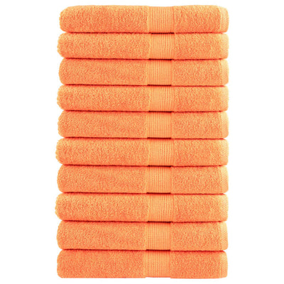 Vidaxl -Handtücher Solund 10 ST 600 g m² 100x200 cm Orange