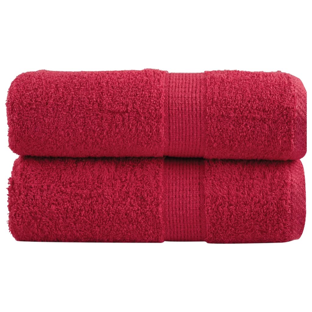 Vidaxl Gäste Wipes Solund 2 PCs 600 g m² 30 x 30 cm rot