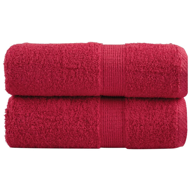 Vidaxl Gäste Wipes Solund 2 PCs 600 g m² 30 x 30 cm rot
