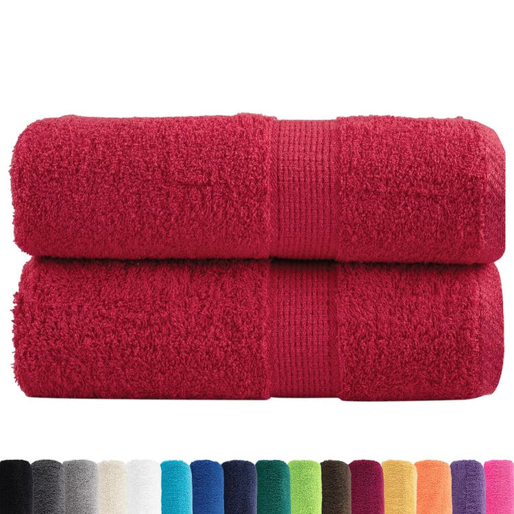 Vidaxl Gäste Wipes Solund 2 PCs 600 g m² 30 x 30 cm rot