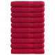 Vidaxl Sauna -Tücher Solund 10 Stcs 600 g m² 80x200 cm rot