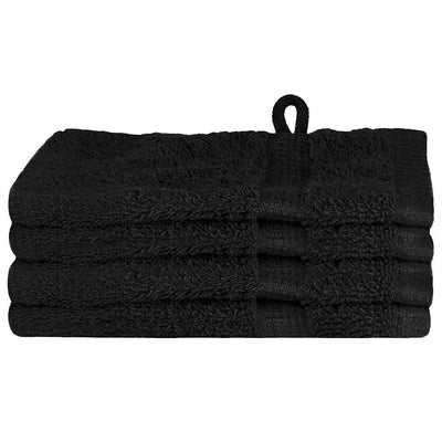 VidaXL Gästehandtuch einfarbig schwarz 550 g/qm