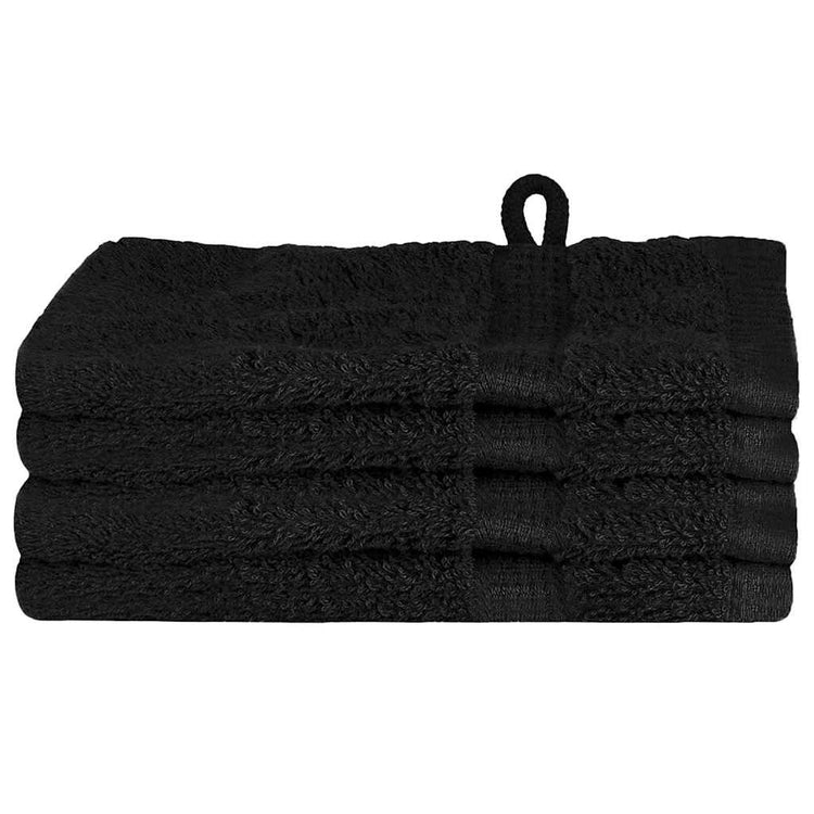 VidaXL Gästehandtuch einfarbig schwarz 550 g/qm