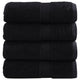 Vidaxl Gäste Wipes Solund 4 PCs 600 g m² 30 x 30 cm Schwarz