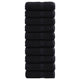VidaXL Gästehandtücher Solund 10 St. 600 g m² 30x50 cm Schwarz