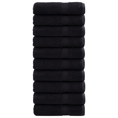 Vidaxl Badetücher Solund 10 St 600 g m² 70 x 140 cm Schwarz