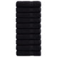 Vidaxl Badetücher Solund 10 St 600 g m² 70 x 140 cm Schwarz