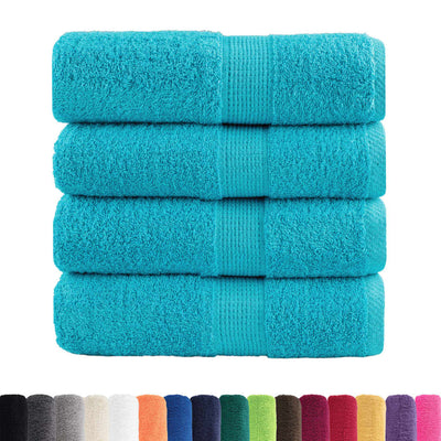 Vidaxl Gäste Wipes Solund 4 PCs 600 g m² 30 x 30 cm Türkis