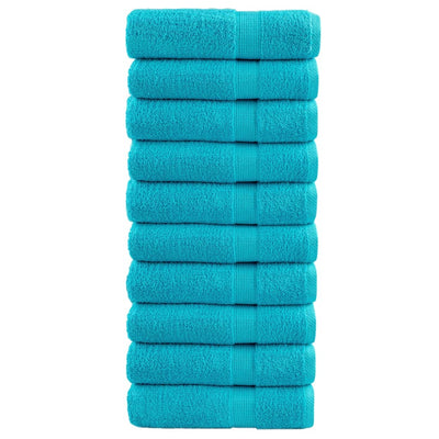 Vidaxl Badetücher Solund 10 Stk 600 g m² 70 x 140 cm Türkis