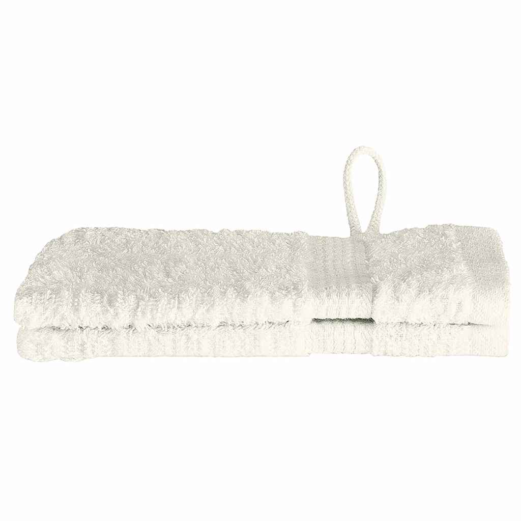 VidaXL Gästehandtuch einfarbig creme 550 g/qm