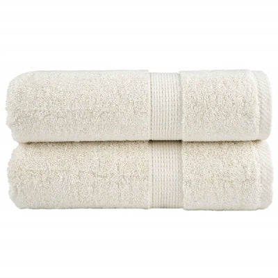 Vidaxl Gäste Wipes Solund 2 PCs 600 g m² 30 x 30 cm Creme -Colored