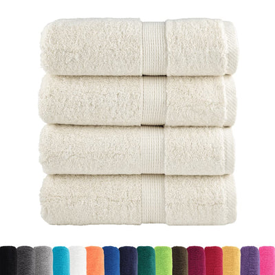 VIDAXL GASTE WIPES SOLUND 4 PCS 600 G M² 30 x 30 cm Creme -Colored