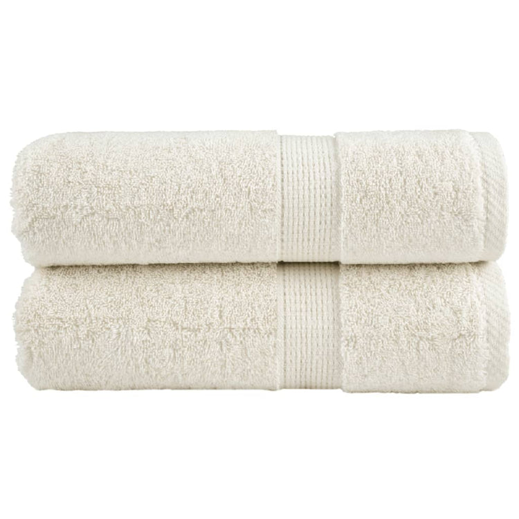 VIDAXL GASTE WIPES SOLUND 2 PCS 600 G M² 30 x 50 cm Creme -Colored