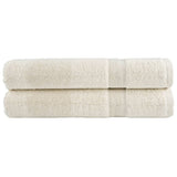 Vidaxl Sauna -Tücher Solund 2 PCs 600 g m² 80x200 cm Creme -Colored - afbeelding 2