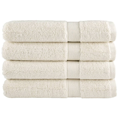 Vidaxl -Handtücher Solund 4 PCs 600 g m² 100x200 cm cremefarben -gelöscht