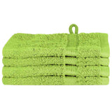 Vidaxxl Gästehandtuch einfarbig grün 550 g/qm - afbeelding 2